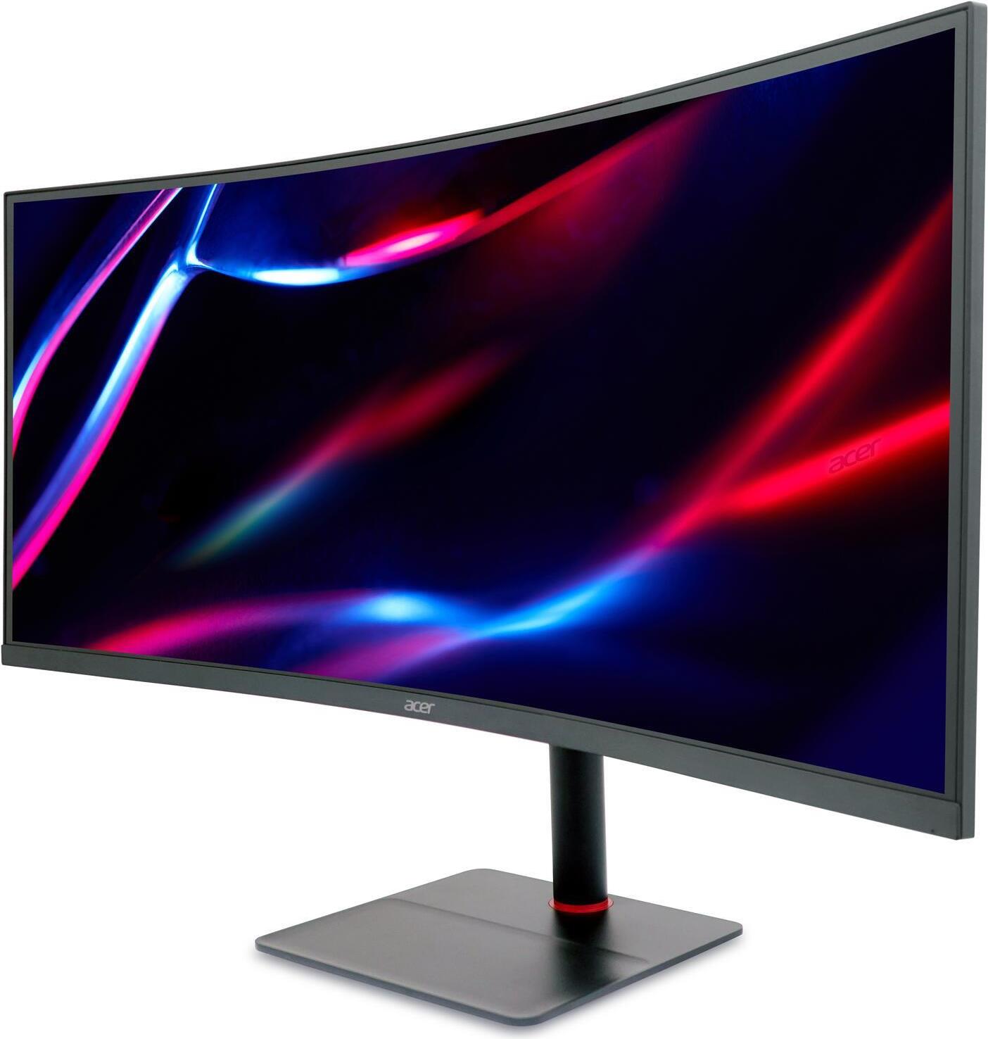 Acer Nitro XV345CURV Gaming-Monitor 86,4 cm (34 Zoll) - UWQHD, VA-Panel, HDMI, DisplayPort, Type-C (65W), 0,5ms, 165Hz, AMD FreeSync, HDR [Energieklasse F] (UM.CX5EE.V05)