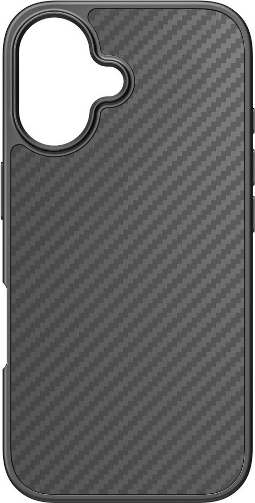 Black Rock Cover Robust Carbon für Apple iPhone 16, Schwarz (00228081)