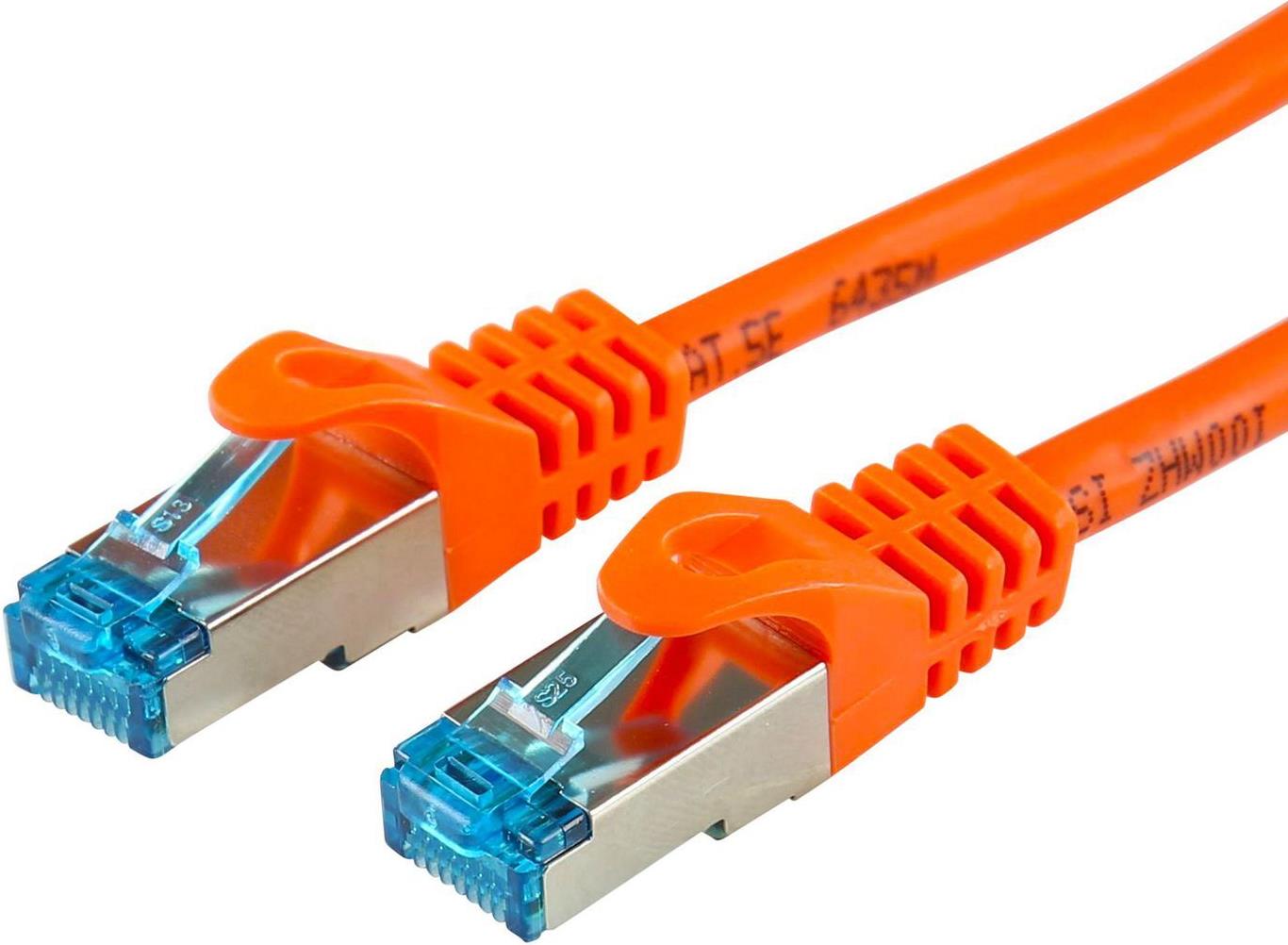 LOGON TCR55SS100O Netzwerkkabel Orange 10 m Cat5e SF/UTP (S-FTP) (TCR55SS100O)