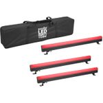 EUROLITE Set 3x AKKU PT-100/32 Pixel DMX Tube + Soft-Bag (20001019)