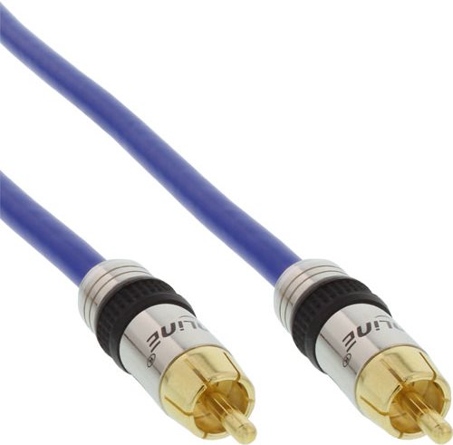INLINE Cinch 1-fach Video Kabel, Premium Qualität, 10m