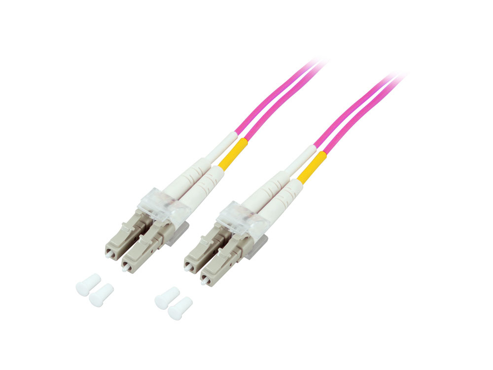 Good Connections LWL Patchkabel Duplex OM4 Multimode 50/125 LC/LC 10 m Violett
