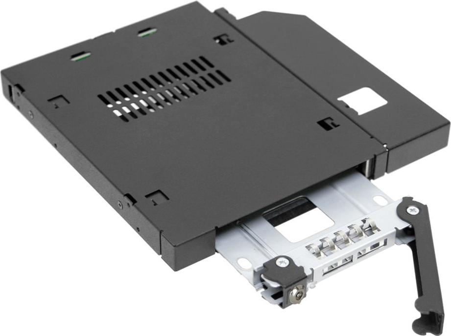 Icy Dock ToughArmor MB411SKO-B Laufwerksschachtadapter 5,25" Slim Line auf 2,5" SATA 6Gb/s Schwarz