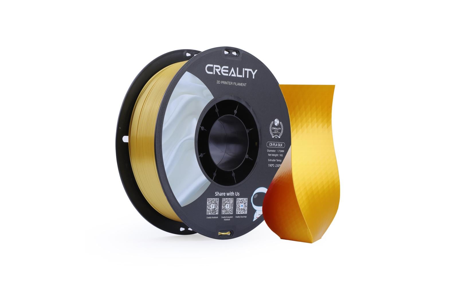 Creality CR-Silk PLA Filament 1,75 mm 1 kg Gold