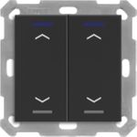 MDT BE-TAL55T206.A1 KNX Taster Light 55 2f RGBW Temperatursensor sw matt Jalous. 1 (BE-TAL55T206.A1)