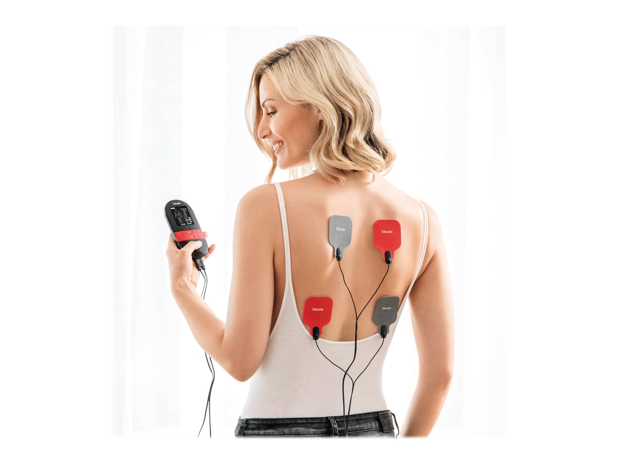 Beurer EM 59 Heat Digital TENS/EMS Gerät Schwarz/Rot