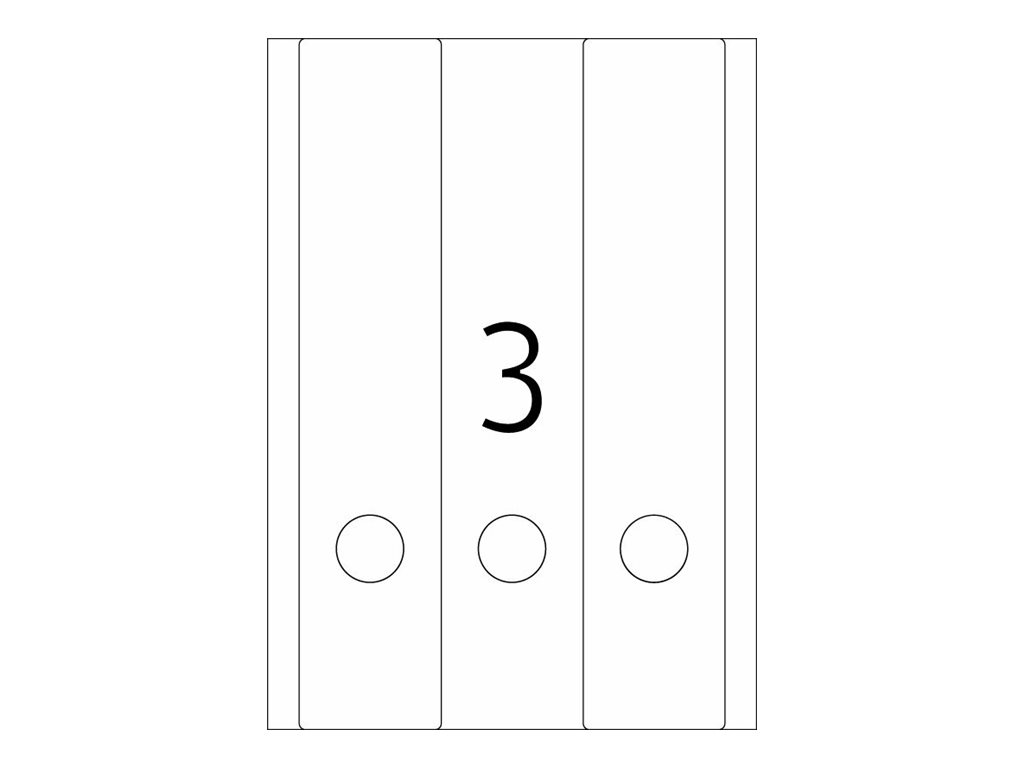 HERMA Special Ordneretiketten 61 x 297 mm Rot