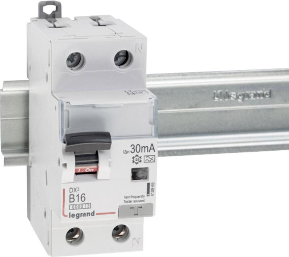 LEGRAND 410965 DX3 FILS B16A 1p+N 6KA 30mA Typ
