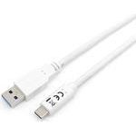 Equip USB Kabel 3.2 A -> C St/St 2.0m 3A weiß (128364)