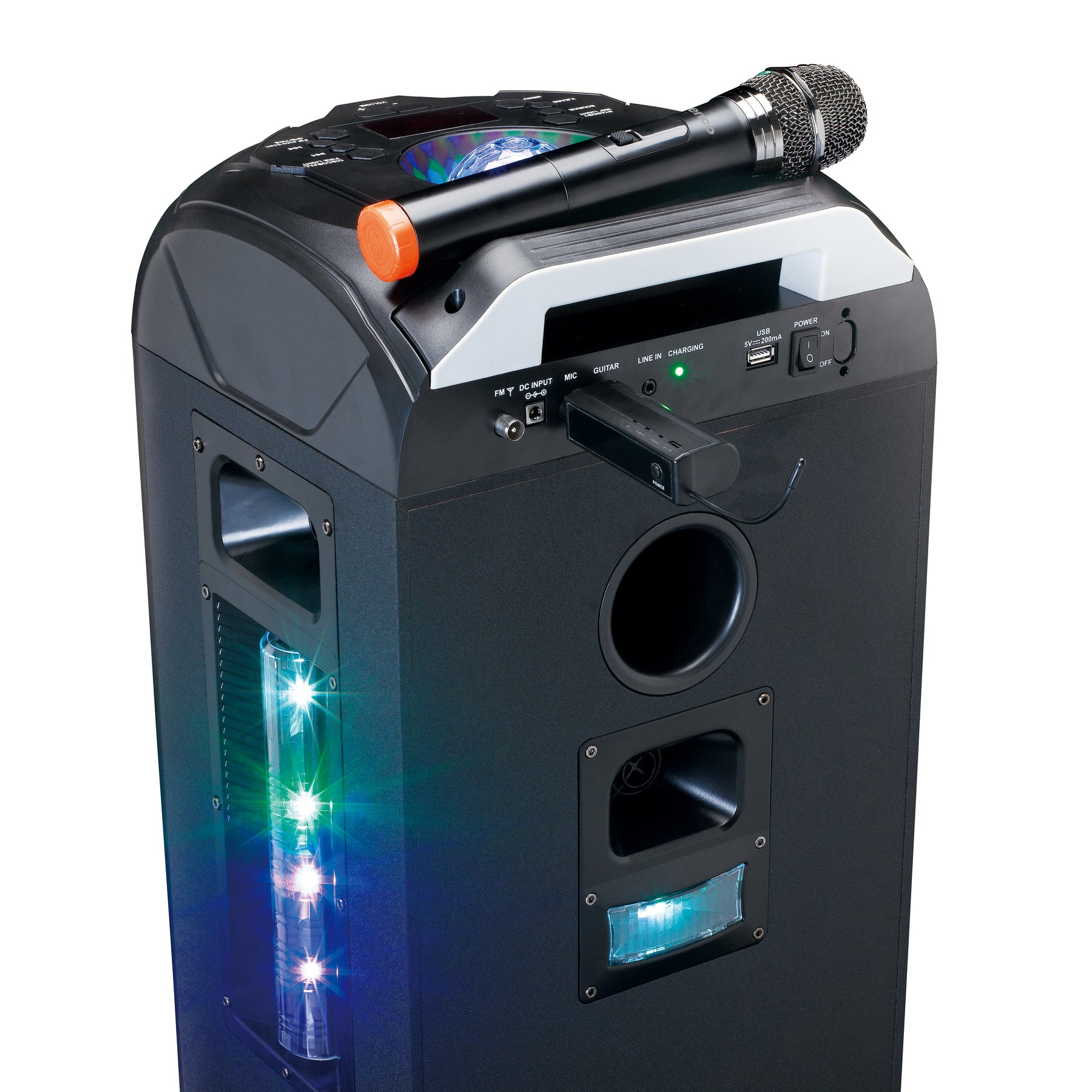 Lenco MCW-011BK Drahtloses Bühnenmikrofon 15 m 863,5 MHz Schwarz