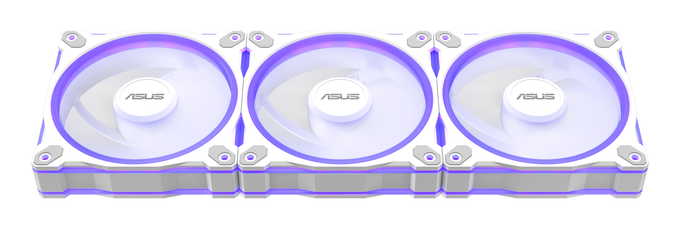 ASUS Prime MR120 ARGB 120 mm Gehäuselüfter 3er-Pack Weiß
