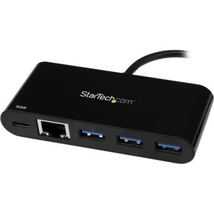 StarTech.com 3 Port USB 3.0 Hub mit Gigabit Ethernet und Stromversorgung - US...