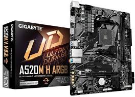 Gigabyte A520M H ARGB Mainboard Micro ATX Socket AM4 AMD A520 DDR4 bis 64 GB