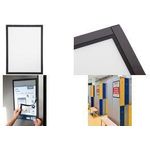 EUROPEL Magnetrahmen, DIN A5, schwarz, 5er Pack Set aus magnetischen Informationsrahmen, aus Polypropylen - 1 Stück (196102)