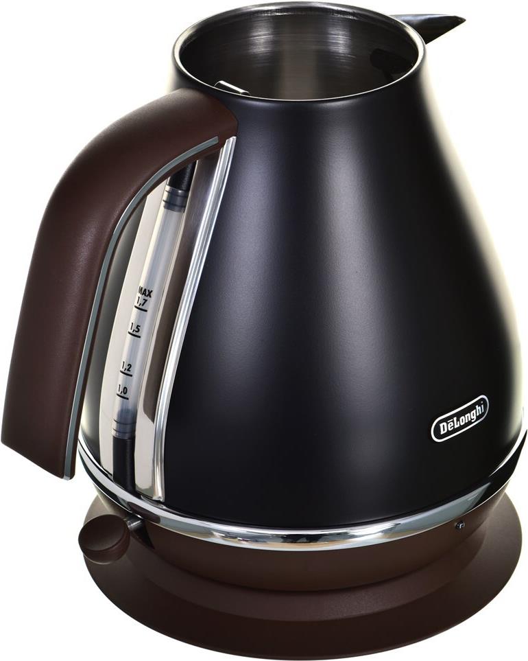 De'Longhi Icona Vintage KBOV 2001.BK Wasserkocher 1,7 l 2000 W Schwarz
