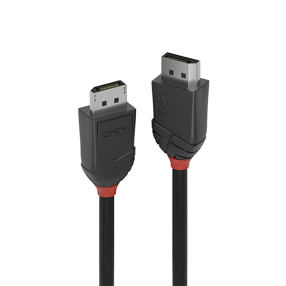 Lindy Black Line DisplayPort 1.2 Kabel 1,5 m Schwarz