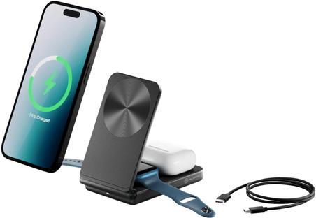 Image of ALOGIC YOGA 3 IN 1 WIRELESS CHARGING STAND - BLACK (A31FWCBK)