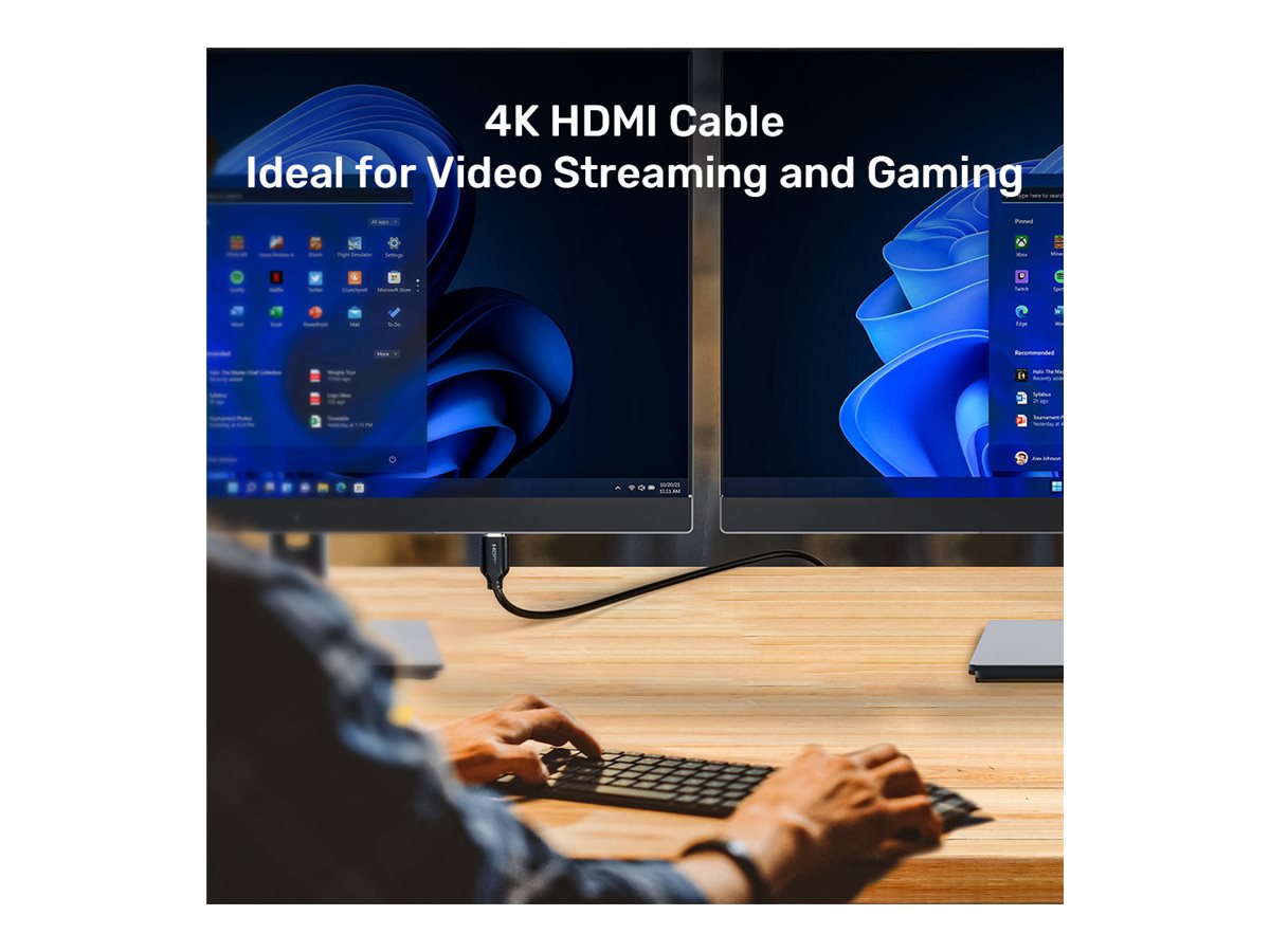 Unitek C11079BK-3M HDMI-Kabel 2.0 3 m Schwarz