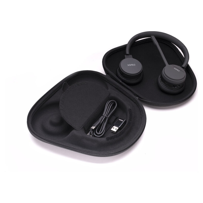 AGFEO Infinity Headset Binaural DECT Bluetooth Schwarz