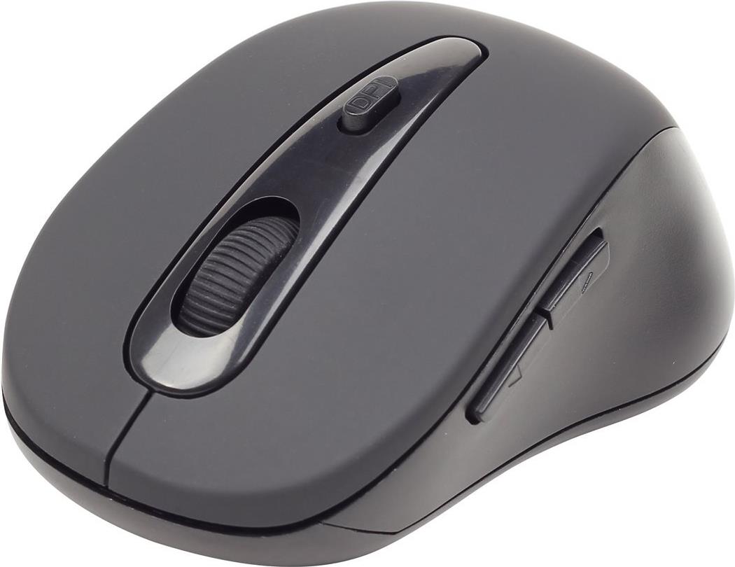 Gembird MUSWB2 Kabellose Maus 6 Tasten Bluetooth Schwarz, Grau