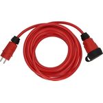 Brennenstuhl 9162100210 Strom Verlängerungskabel 16 A Schwarz Rot H07BQ-F 3G 2.5 - Verlängerungskabel (9162100210)