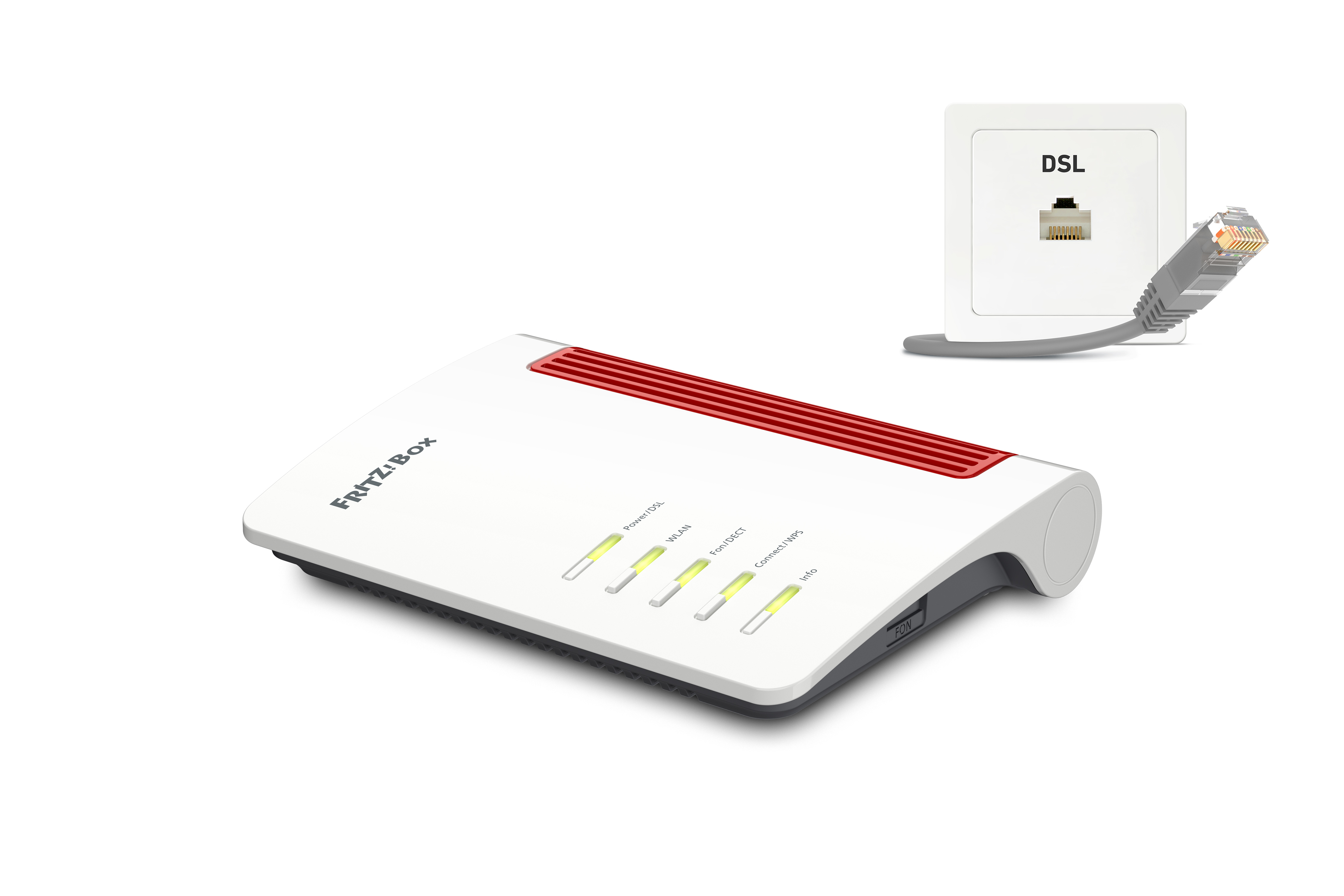 FRITZ! FRITZ!Box 7530 AX Wi-Fi 6 WLAN-Router Weiß