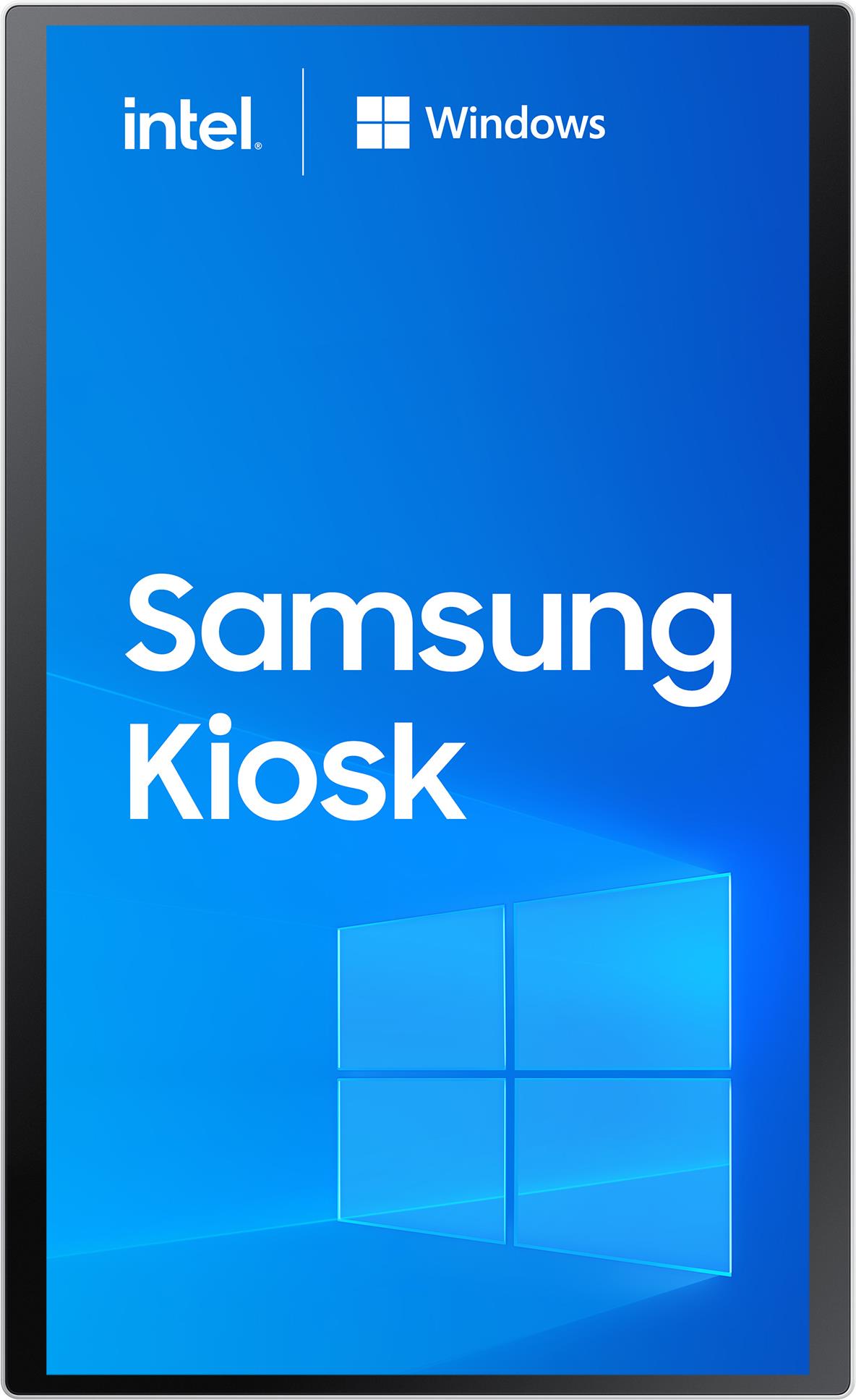 Samsung KM24C-5 Kiosk-Design 61 cm (24") LED 250 cd/m² Full HD Weiß Touchscreen Eingebauter Prozessor Windows 10 IoT Enterprise 16/7 (LH24KMC5BGCXEN)