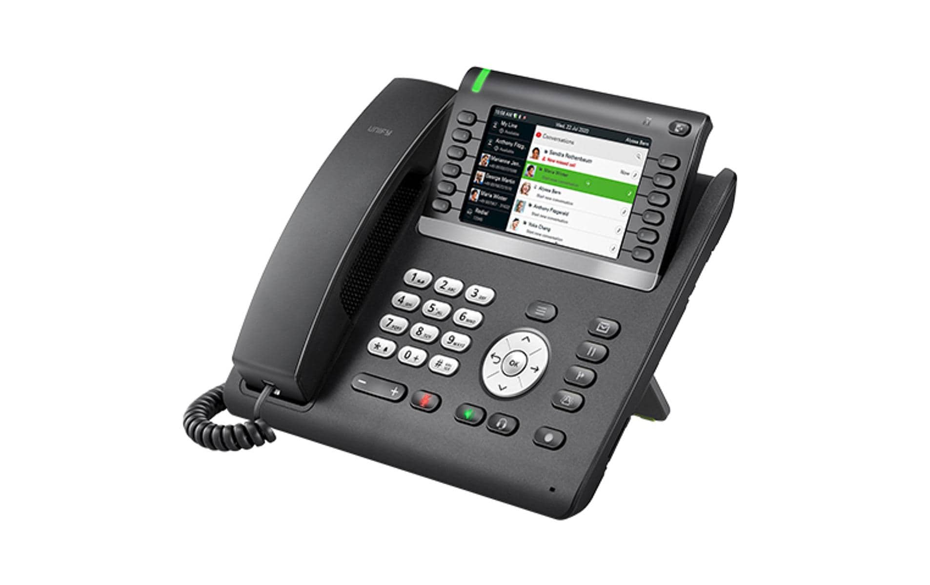 Unify OpenScape CP700X 5" TFT SIP VoIP-Telefon Schwarz