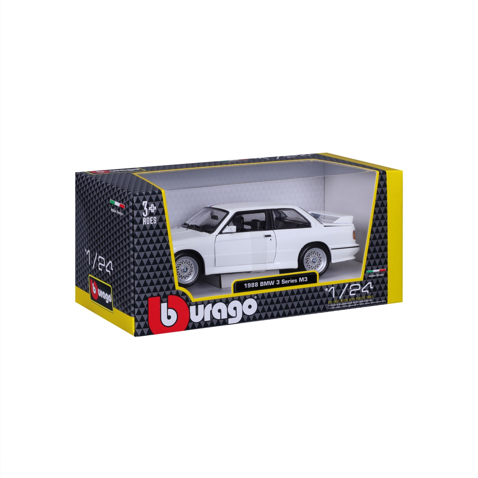 Bburago BMW M3 (E30) '88 Modellauto 1:24 Weiß