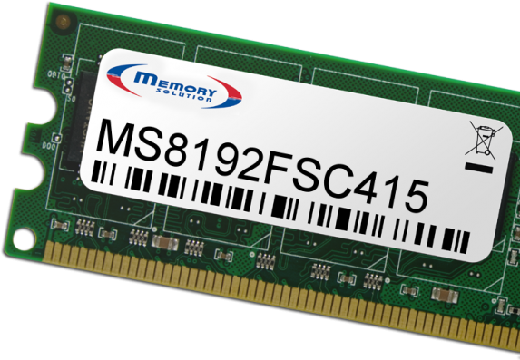 Memory Solution 8GB - FSC Primergy RX800 S3 (Kit of 2) 8GB Speichermodul (MS8192FSC415)