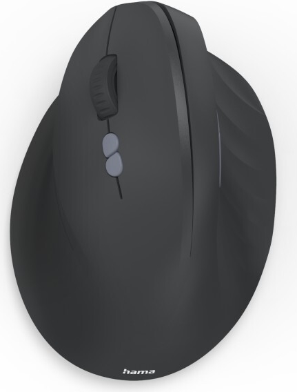 Hama Vertikale, ergonomische Linkshänder-Maus EWM-600L, Multi Device, Schwarz (00173093)