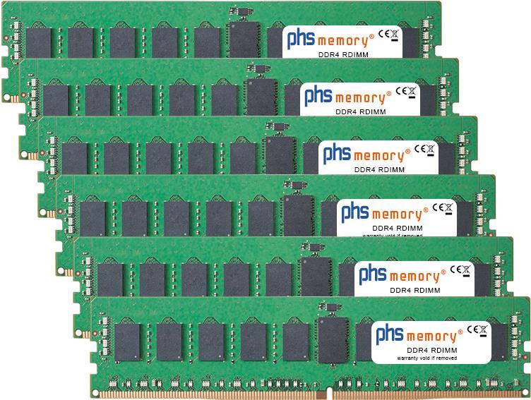 PHS-MEMORY 96GB (6x16GB) Kit RAM Speicher für Apple MacPro7,1 (24-Core + 28-Core CPU) DDR4 RDIMM 293