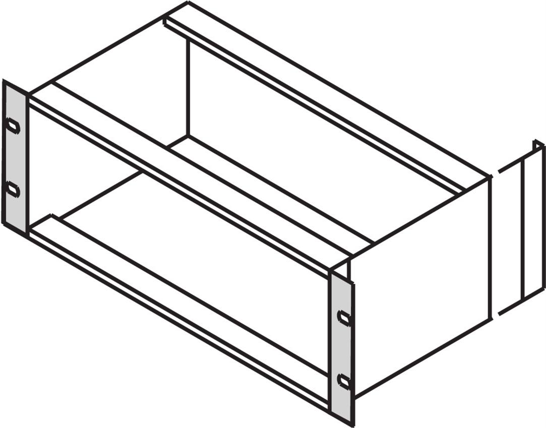 SCHROFF 19"BRACKET 9U W/O.HANDLE 2PCS (24564797)