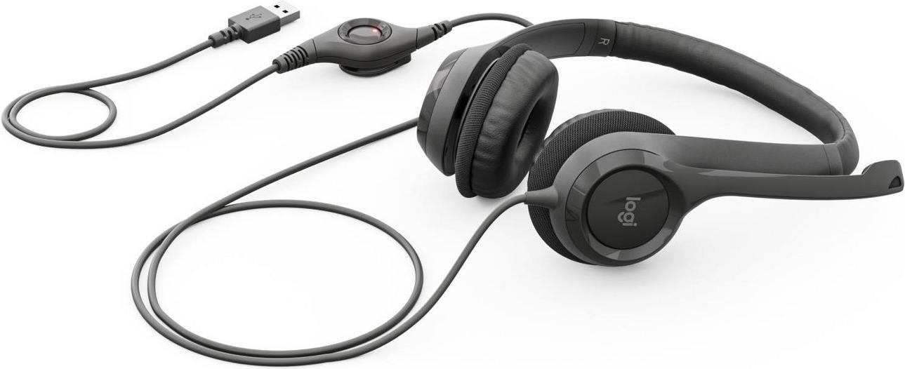 Logitech USB Headset H390 On-Ear Schwarz