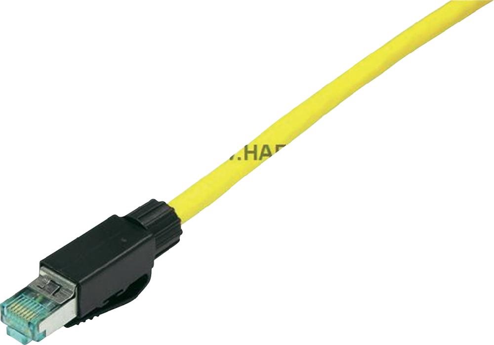 Harting Industrial® Steckverbinderset RJ45 Stecker, gerade Pole: 8 09 45 151 1520 Schwarz 09 45 151 1520 1 St. (09 45 151 1520)