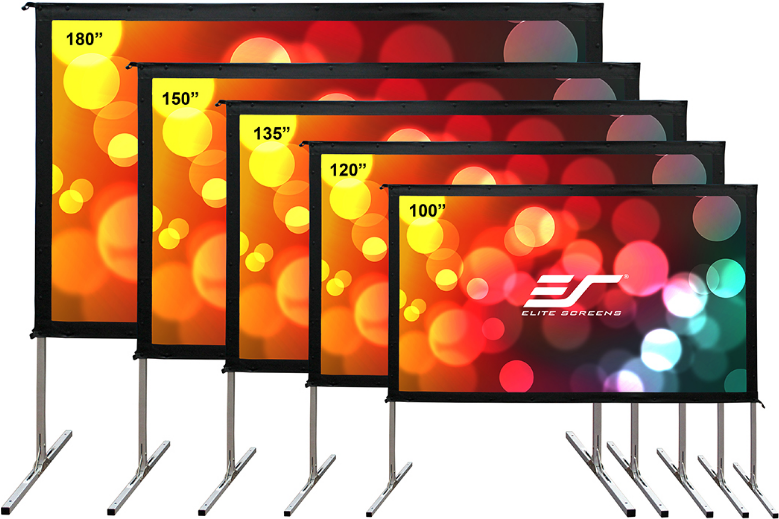Elite Screens Yard Master 2 OMS100H2-DUAL 100" 16:9 Silber, Schwarz