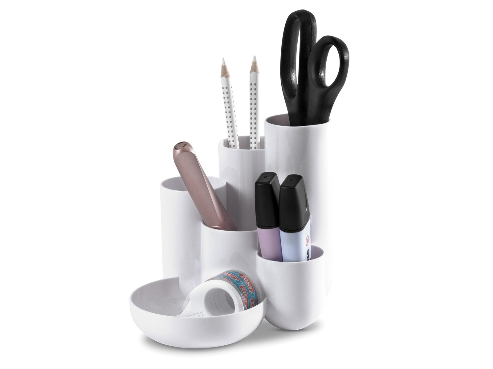 HAN CAMPUS Multiköcher 6 Fächer Polystyrol Weiß