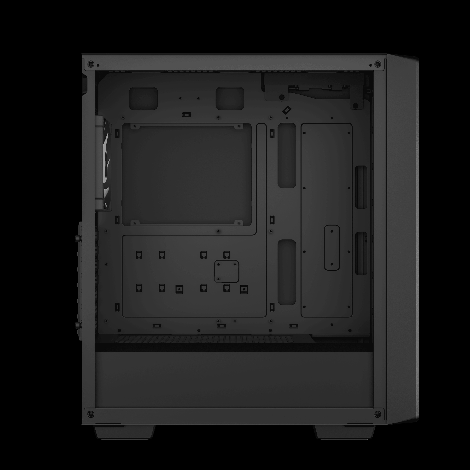 DeepCool CC560 ARGB V2 Midi Tower Gehäuse ATX Gehärtetes Glas Schwarz