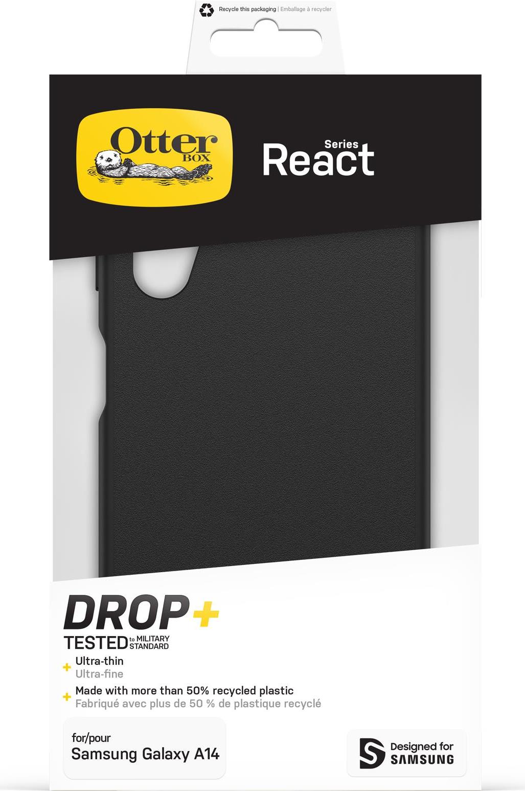 OtterBox React Hülle für Samsung Galaxy A14 schwarz (77-91581)