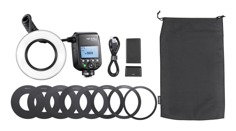 Godox MF-R76N TTL Makro-Ringblitz für Nikon Schwarz
