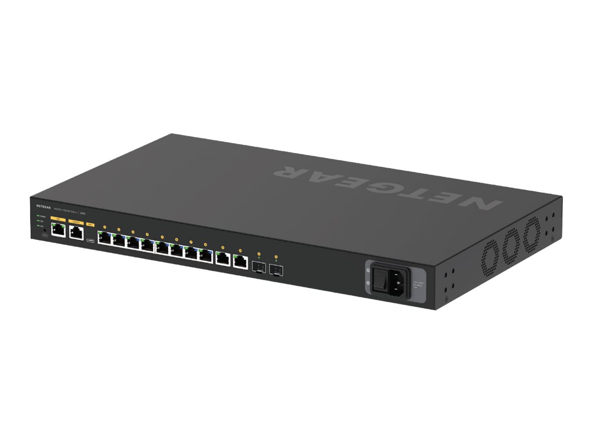 NETGEAR AV Line M4250-10G2XF-PoE++ 12-Port L3 Managed Switch Schwarz