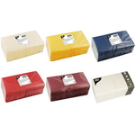 PAPSTAR Cocktailservietten, 240 x 240 mm, 3-lagig, weiß 1/4 Falz, Tissue, FSC-zertifiziert - 1 Stück (82906)