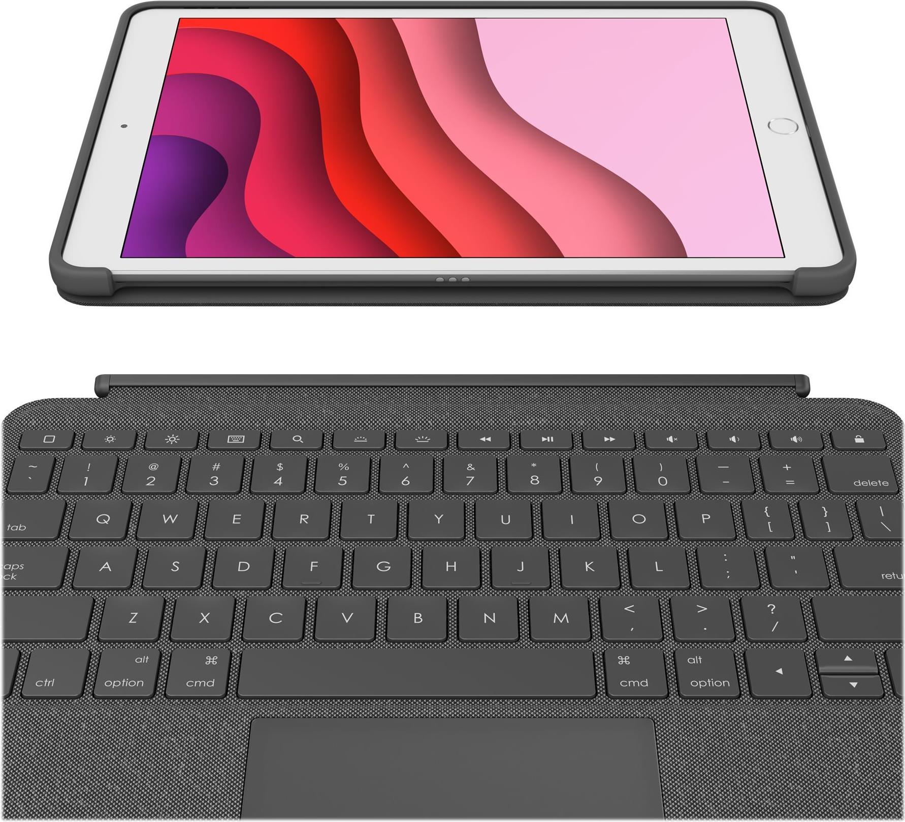 Logitech Combo Touch Tastatur und Foliohülle mit Trackpad Graphite