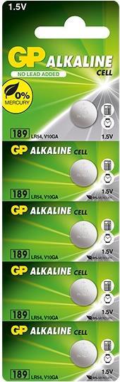 GP BATTERIES Knopfzellen-Batterie Alkali/Mangan 1.5 V (GP 189-C5 / LR54 / LR1130 AG10)