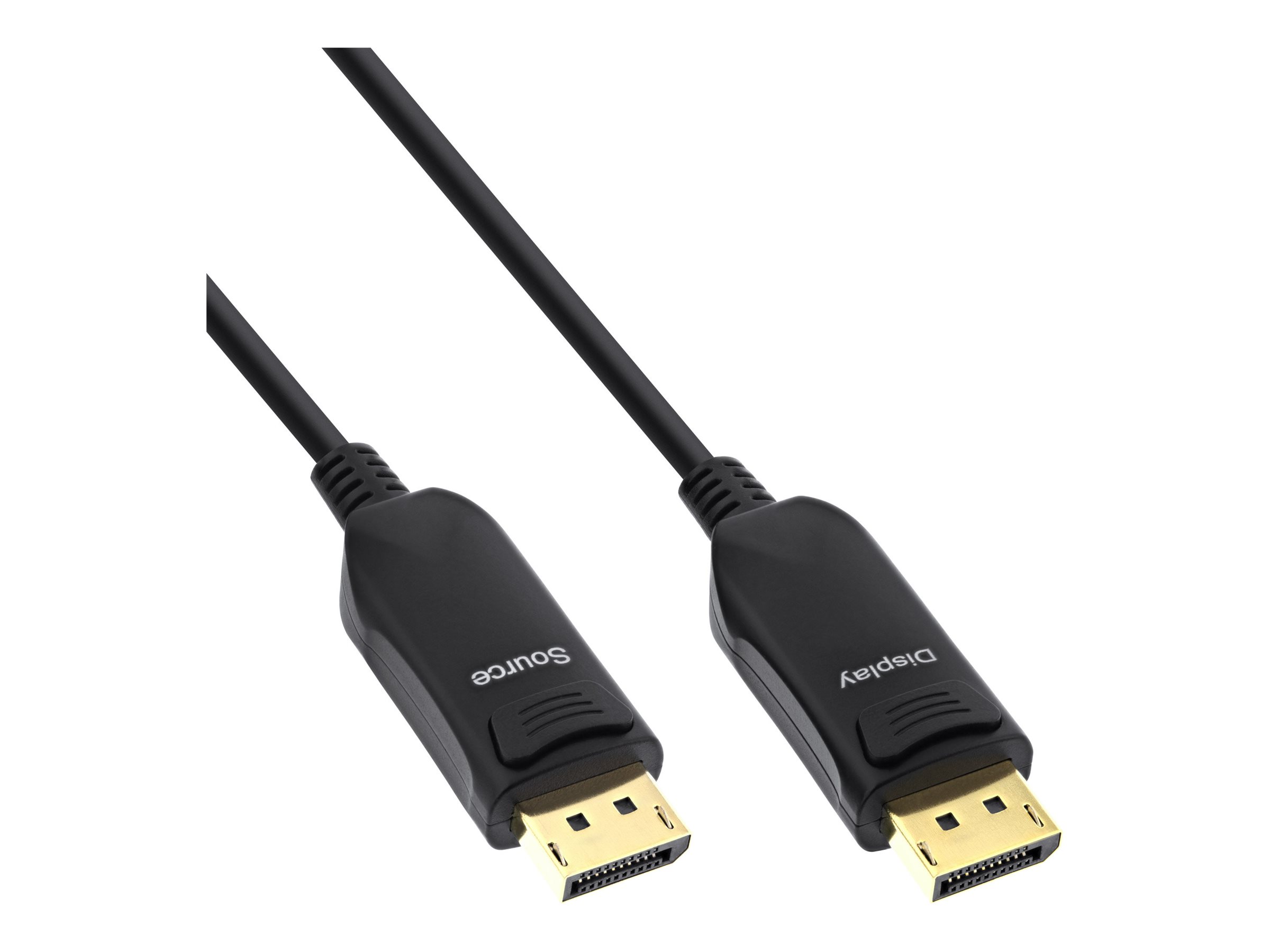 InLine DisplayPort 1.4 AOC Kabel 8K 4K@120Hz 30 m Schwarz