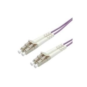 ROLINE LWL-Kabel 50/125µm OM4, LC/LC, violett 0,5m (21.15.8750)