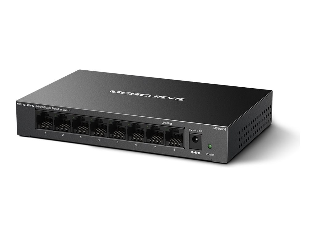Mercusys MS108GS 8-Port Gigabit Ethernet Switch Schwarz