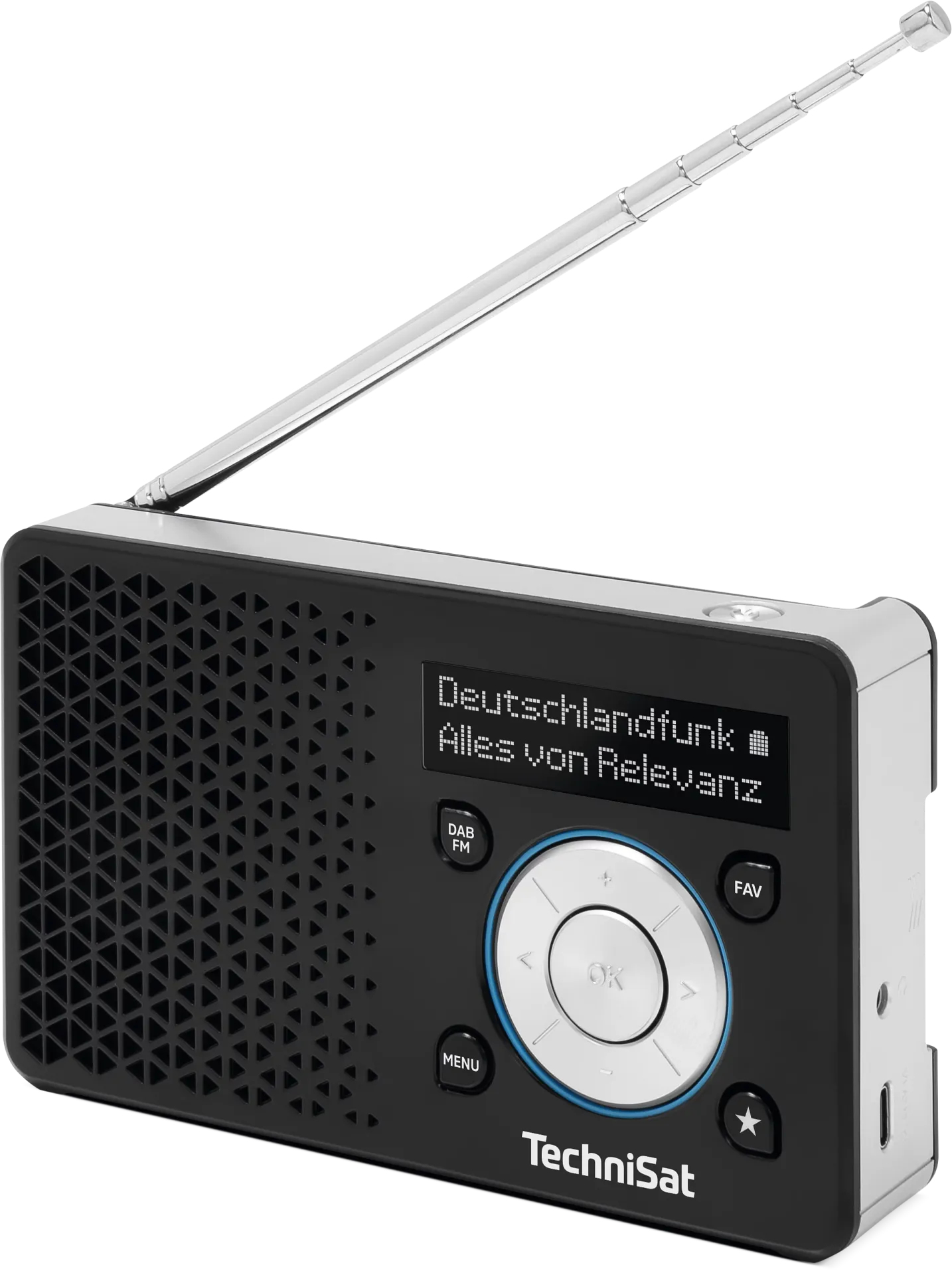 TechniSat DigitRadio 1 A DAB+ FM Radio Schwarz, Silber