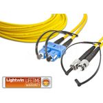 Lightwin LDP-09 SC-ST 1.0 Glasfaserkabel 1 m LSOH OS2 2x SC 2x ST Gelb (LDP-09 SC-ST 1.0)