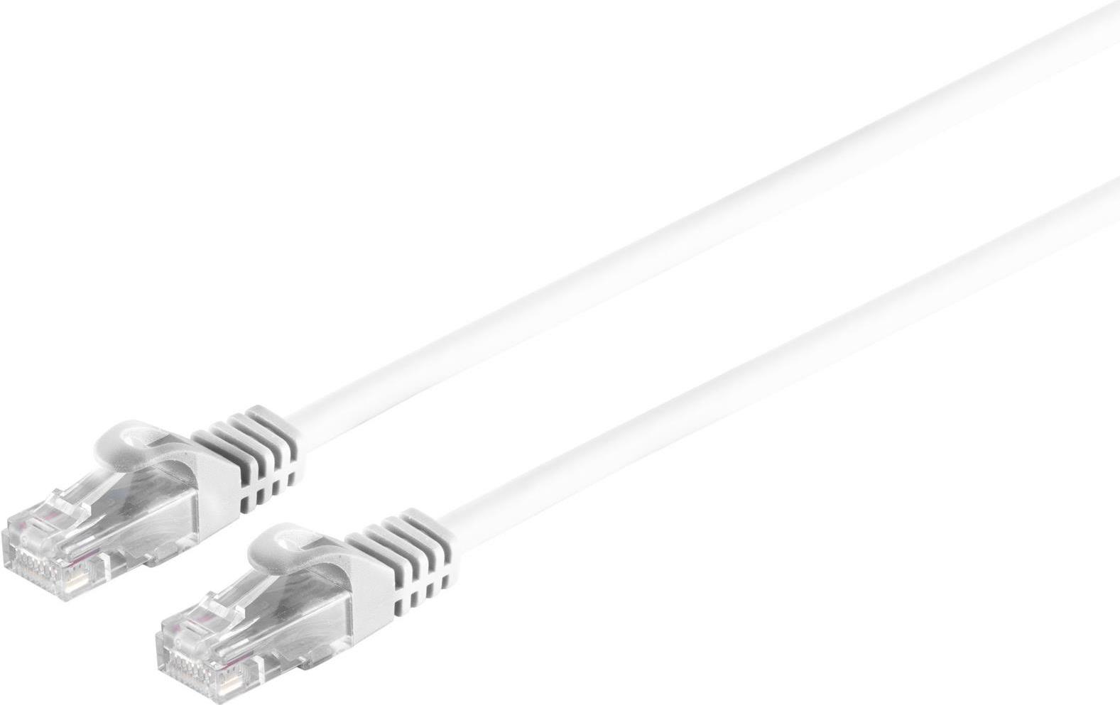 S-CONN S/CONN maximum connectivity Netzwerkkabel-RJ45 Patchkabel U/UTP mitCat.7 Rohkabel weiß 5m (08